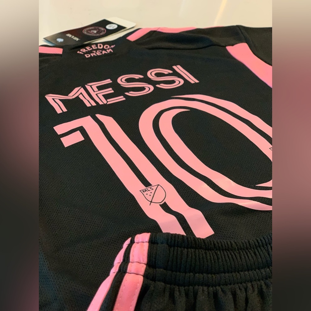 Messi Inter Miami XL Size 30 Kids Youth Soccer Jersey Football Futbol Kit